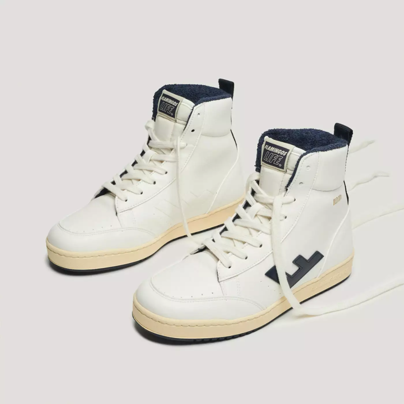 FLAMINGOS LIFE OLD 80s WHITE VANILLA NAVY 1 FLAMINGOS LIFE OLD 80s WHITE VANILLA NAVY