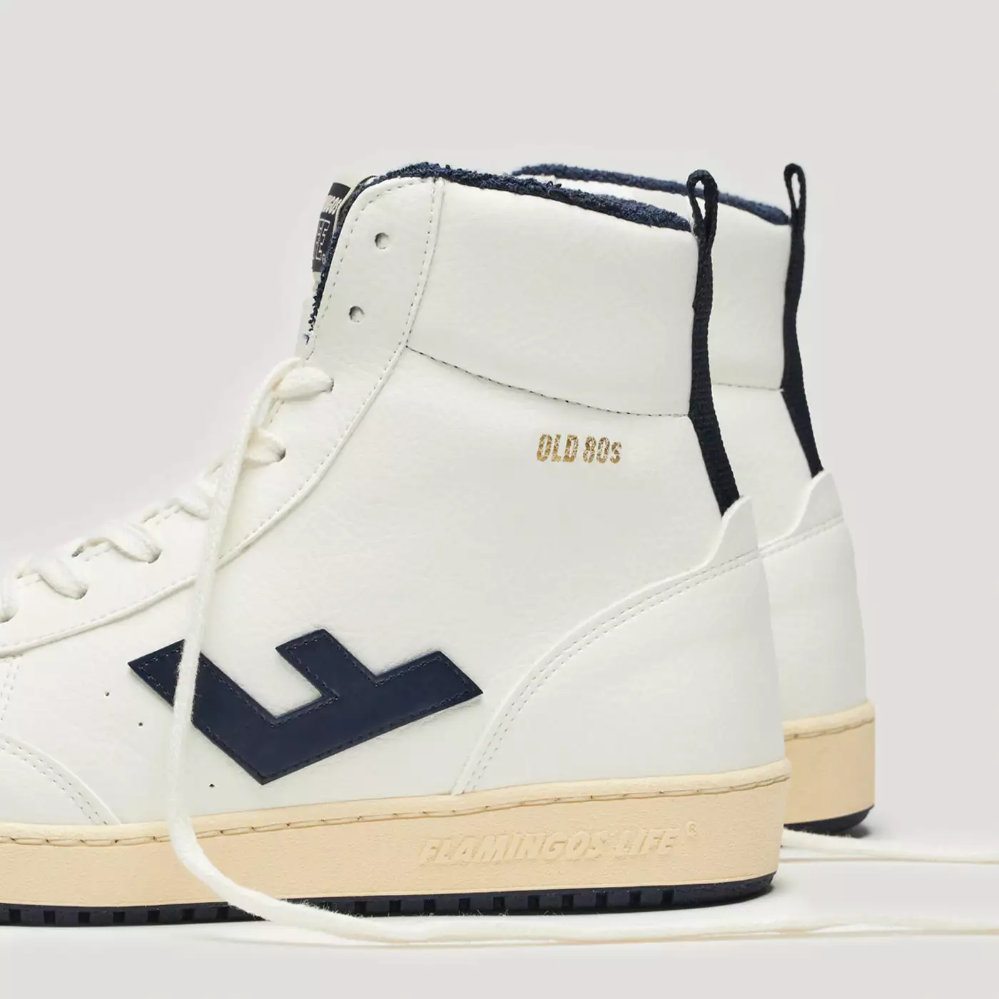 FLAMINGOS LIFE OLD 80s WHITE VANILLA NAVY 3 FLAMINGOS LIFE OLD 80s WHITE VANILLA NAVY - Image 3