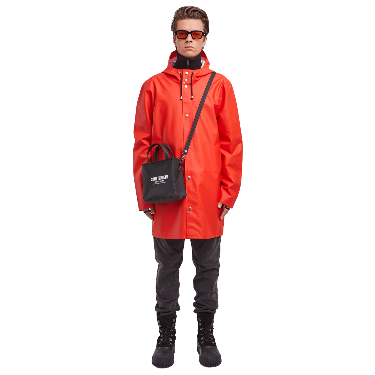STUTTERHEIM STOCKHOLM LW JACKET CHARCOAL 2 STUTTERHEIM STOCKHOLM LW JACKET CHARCOAL - Image 2